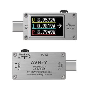 Testeur de courant AVHzY C3, détecteur de tension 26V 6A, testeur de puissance USB-C 3.1, origine Chine - Product Image 1
