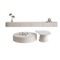 Offre Spéciale 2023 meubles de salon moderne mur suspendu meuble TV Simple nordique rond maison Table basse ensemble