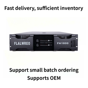 FLALWREO Professional FA1800 Amplificador de potencia de 2 canales de 1800W con carcasa de metal de impedancia de 4Ω y 8Ω para uso en escenario pasivo - Product Image 3