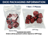 Lot de 7 dés de jeu polyédriques en plastique multicolores de 16 mm (D20) pour jeux de société et TRPG DND – En stock