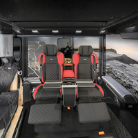 Kit de mise à niveau intérieur Vito : sièges de style aviation à levage vertical de luxe et panneaux latéraux LC200/LC300/LC150 & Lexus LX600 SUV