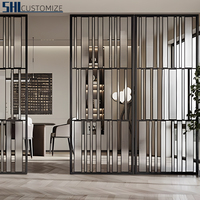 Diviseur de pièce de luxe d'acier inoxydable pour des conceptions de séparation de salon/salle à manger