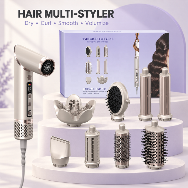Hair Dryer Brush Set Hot Air Brush Multi Air Styler Blow Dryer Brush Hair Dryer Curler Set Air Curling Styler Hot Air Comb