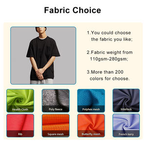 เสื้อยืดคอกลมผู้ชาย ผ้าฝ้ายทอคุณภาพสูง 100% หลายสี สวมใส่สบาย ระบายอากาศ แห้งเร็ว 300GSM - Product Image 5