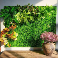 Panneau de clôture en gazon synthétique, mur végétal artificiel, toile de fond végétale luxurante, fausse verdure pour la décoration de jardin et de mariage