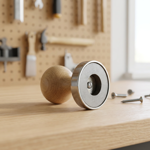 Aimant de test d'or avec manche en bois rond, outils de bijouterie, outil manuel d'orfèvre pour la vérification de l'authenticité des métaux | GS 145D - Product Image 2