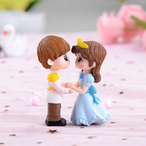 Figuras en Miniatura de Príncipe y Princesa de Dibujos Animados, Muñecos para Jardín, Bonsái, Adorno, Juguete Infantil, Estatua en Miniatura para Decoración del Hogar y Bodas - Product Image 3