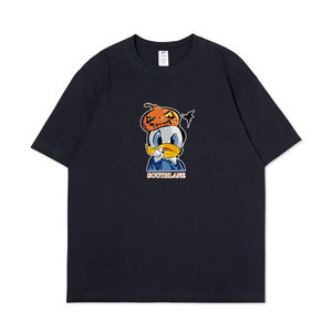 เสื้อยืดผ้าฝ้ายระบายอากาศขนาดใหญ่พิเศษสำหรับผู้ชายเสื้อยืดลายกราฟิกสำหรับใส่ได้ทั้งชายและหญิงเสื้อยืดโอเวอร์ไซส์แบบ100% กำหนดเอง - Product Image 1