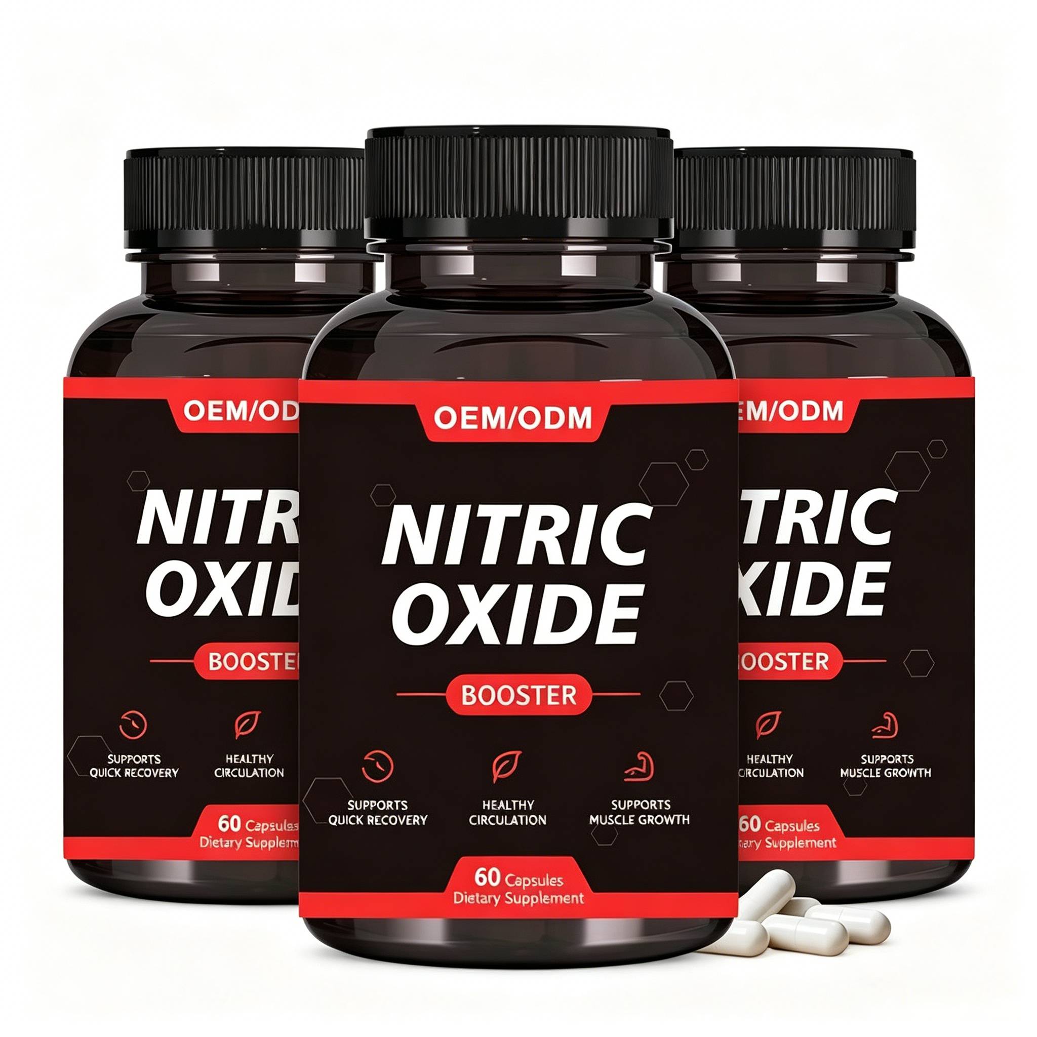 High Strength Nitric Oxide Booster Pills OEM Wholesale Private Label Natural Vascular Support Stamina Endurance Pump Formula