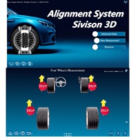 Maßgefertigte Elektrische Einzelbildschirm-Auto-3D-Achsvermessungsmaschine für Autowerkstätten