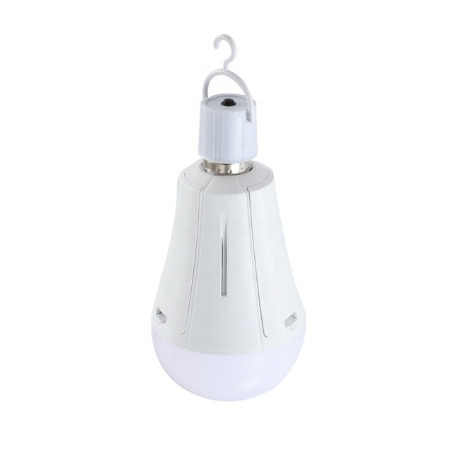 B2815 LED Two Battery Emergency Bulb E27 Portable Camping Light 15w AC85-265V Rechargeable Emergency Light