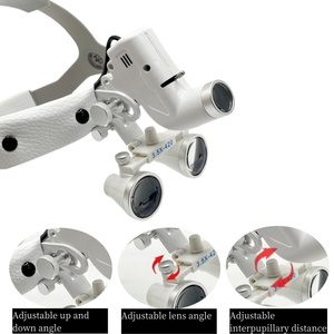 Loupes Binoculaires Dentaires avec Phare LED 2.5/3.5X 5W, Serre-Tête Ajustable, Lampe Chirurgicale pour Dentiste, Distance de Travail de 320mm-420mm - Product Image 2