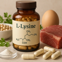 Bubuk L-Lysine Berkualitas Tinggi Kelas Makanan 99% CAS 56-87-1 Bubuk Lysine