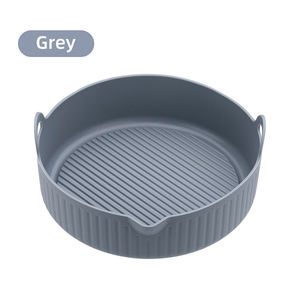 Parrilla redonda de silicona personalizada de fábrica, bandeja <span class=keywords><strong>para</strong></span> hornear horno, cesta de <span class=keywords><strong>pollo</strong></span> frito, sartén de aire, olla de silicona con forro - Product Image 4