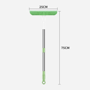 Nettoyeur de vitres avec tampon en microfibre détachable et grattoir, outil de nettoyage de vitres à séchage rapide sans traces pour un usage domestique - Product Image 2