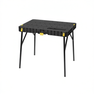Table d'atelier pliable robuste Essential Workbench 36 po x 24 po avec rangement et trous pour outils, pour garage ou utilisation extérieure - Product Image 2