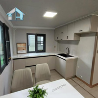 Cabane compacte préfabriquée moderne de 20 pieds ou 40 pieds avec 1, 2 ou 3 chambres pour maison conteneur préfabriquée extensible ou mini-maison