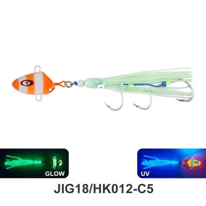 Señuelo luminoso biónico de calamar para pesca en aguas profundas, tipo Jig, para lubina y pargo, con anzuelo de <span class=keywords><strong>espeto</strong></span>, para pesca lenta, venta al por mayor. - Product Image 4