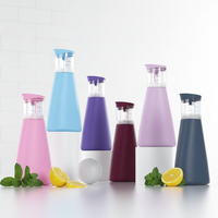 Bouteille en plastique pour shampoing et lessive, capacité 500 ml, pompe pulvérisatrice personnalisée pour lavage de vêtements, sérigraphie couleur personnalisée Risa