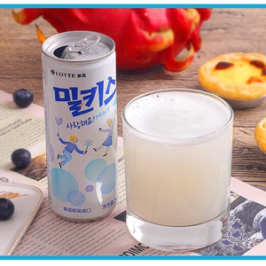Hàn Quốc Lotte Sữa Đồ uống sữa dâu hương vị ban đầu có ga đồ uống giải khát Soda mềm 250ml - Product Image 4