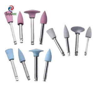 Polidor de dentes de silicone para polimento, alta qualidade, 4 unidades/pacote, para máquina de polimento de baixa velocidade, ferramentas dentárias, laboratório de odontologia