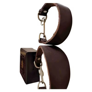 Cattlehide rộng vật nuôi cổ áo thực tế cattlehide bền mở rộng da chính hãng chống cắn cổ dây đeo mát mẻ whippet Vòng Cổ Chó - Product Image 5