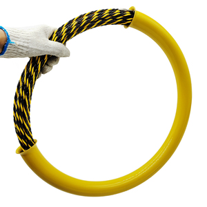 6mm 50m de Long PET électrique poisson bande câble extracteur Kit conduit Rodder enfileur fil électrique tirant outil avec Tube d'emballage jaune - Product Image 1