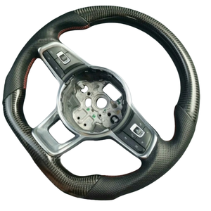 พวงมาลัยคาร์บอนไฟเบอร์สำหรับรถสปอร์ต เหมาะสำหรับรถยนต์ <span class=keywords><strong>Volkswagen</strong></span> Golf 6/7 รุ่น R Series, Passat B8 Mk7/Mk8, Arteon/CC, <span class=keywords><strong>Jetta</strong></span> และรุ่นอื่นๆ - Product Image 2