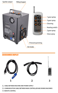 Machine à étincelles DMX Marslite 600W, équipement de scène, étincelles de feu froides - Product Image 4