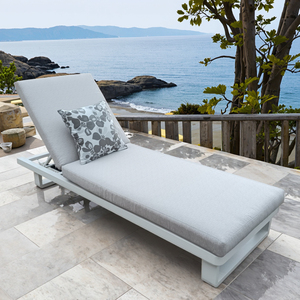 Mobilier de lit de jour moderne en aluminium KD Sun Lounger pour l'extérieur Plage Chambre à coucher Hôtel Jardin Parc Extérieur pour piscines - Product Image 4