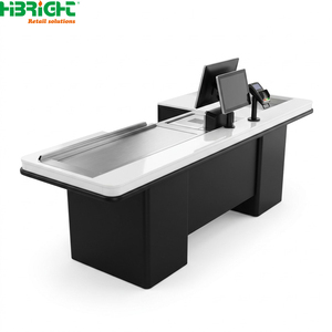 Modern Retail <b>Checkout</b> <b>Counter</b> POS Cash Register Desk Stainless Steel Payment Table for Store Storefront - Product Image 4
