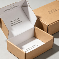 Boîte d'emballage en carton kraft noir extra-résistant, pliable, rectangulaire, personnalisable, pour avion, vente en gros