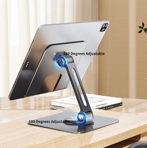 Multifunction Metal Adjustable Foldable Holder Adjustable Desktop Mobile Tablet <b>Stand</b> <b>PC</b> Holder Rack for Phone - Product Image 5