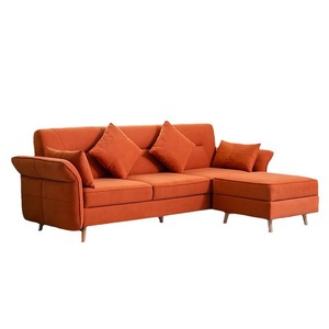 Sofá Moderno Minimalista en Forma de L de Tres Plazas, Muebles Modulares para Sala de Estar con Chaise Longue, Diseño Personalizable - Product Image 3