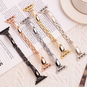 Correas de Reloj Intercambiables de Metal a la Moda <span class=keywords><strong>para</strong></span> <span class=keywords><strong>Apple</strong></span> <span class=keywords><strong>Watch</strong></span> 11 10 42mm 46mm, Accesorios <span class=keywords><strong>para</strong></span> Damas - Product Image 2