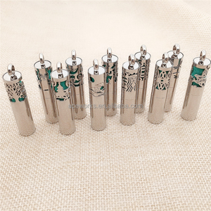 Cylindrical Essential <b>Diffuse</b> Perfume Oil <b>Bottle</b> Stainless Steel Essential Oil Pendant Aromatherapy Pendant - Product Image 4
