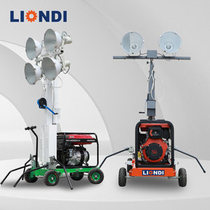 Tour d'éclairage mobile LED/Halide, chariot d'éclairage portable avec générateur essence et diesel, capacité de levage de 5 mètres - Product Image 3