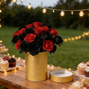 Biodegradable <b>Bouquet</b> <b>Box</b> Custom Popular Hug Bucket Pure Golden Kraft Tube Packaging Flower <b>Box</b> for <b>Bouquet</b> Packaging - Product Image 5