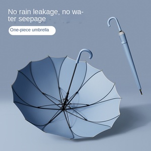 Paraguas de lluvia automático de mango largo de alto valor para adultos Diseño moderno Grueso Resistente al viento Hecho Poliéster Clima tormentoso - Product Image 2