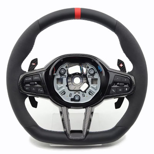 Comfortable Suede Sports Racing Steering Wheel for BMW F87 F90 M240i G42 G80 435i I8 G22 G11 M140i - Product Image 2