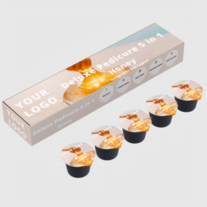 <span class=keywords><strong>Kit</strong></span> de pedicura vegana de Lujo 5 en 1, sal orgánica, exfoliante de azúcar, máscara de barro, loción de masaje, aromas personalizados, Spa profesional - Product Image 4