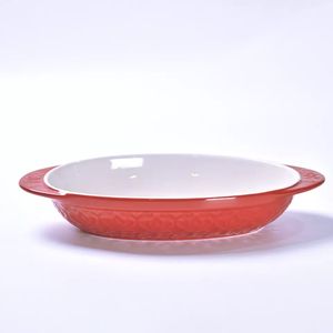 Plat de cuisson en céramique de Style nordique de haute qualité vaisselle domestique assiette à pâtes plat binaural ovale casserole à <span class=keywords><strong>Pizza</strong></span>-plats de cuisson et casseroles - Product Image 4