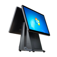 Terminal de sistema pos para restaurantes, dispositivo con pantalla táctil de 15,6 pulgadas, i3, 128GB, cajero