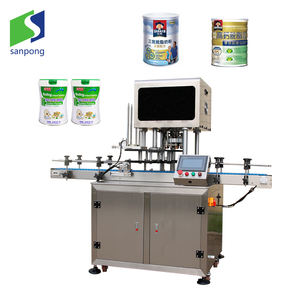 Machine de scellage entièrement automatique pour boîtes de conserve, scelleuse de boîtes de lait en poudre, scelleuse de boîtes de poudre nutritionnelle, machine de scellage de boîtes de conserve - Product Image 1