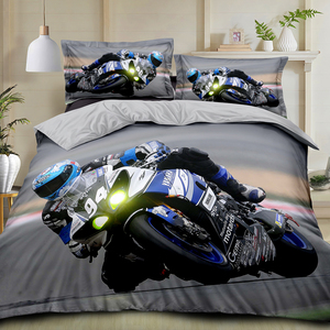 Kháng khuẩn tấm ga trải giường Polyester chải tùy chỉnh Duvet cover sợi nhỏ vải cho bedsheets 3D in chất lượng cao bedding Set - Product Image 2