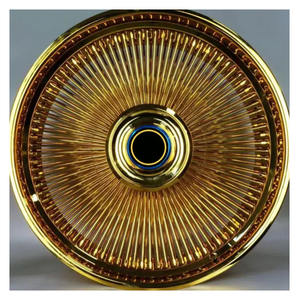 Juxin Ruida Old School <span class=keywords><strong>Jante</strong></span> de roue rétro Low Knight Impala Cabris El Dorado Style Daytona Roue à rayons cassés en acier Nouveau - Product Image 4