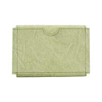 Tarjetero Pequeño de Cuero PU, Cartera Corta con Logotipo Personalizado, Monedero con Botón a Presión, Porta Tarjetas de Crédito para Uso Diario