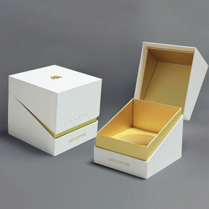 Cajas de Regalo de Cartón Blanco Personalizadas de Lujo para Tazas de Café con Forro de Esponja, Laminación Brillante/Mate, Grabado en Relieve, Marcos para Fotos - Product Image 4