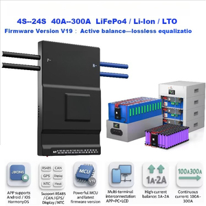 BMS Inteligente 150A B1A20S15P 8s 20s 24v 48v 72v para Baterías de Litio Lifepo4, Iones de Litio y Plomo-Ácido, con Balance Activo de 1A - Product Image 2