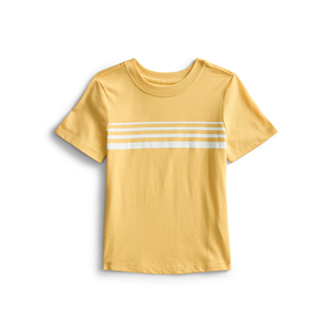 Yellow Men's Spandex/Polyester Knitted T-Shirt O-Neck Short Sleeve Blank Digital Printing Solid Casual Summer Wear Eco-Friendly - Product Image 1